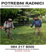 Batajnica - Potrebni radnici na održavanju zelenih površina - 0642178000